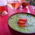 Soupe froide de courgettes