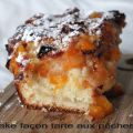Cake au yaourt façon tarte aux pêches