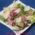 SALADE ITALIENNE DE MORTADELLE AUX OLIVES NOIRES