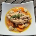 PINTADE EN COCOTTE AU GEWURZTRAMINER