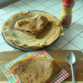 {crêpes} Crêpes au cidre et chicorée liquide.