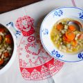Bohne supp ou soupe de haricots blancs et[...]