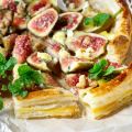 Tatin aux pommes de terre, figues et reblochon