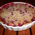 Clafoutis aux framboises et aux groseilles