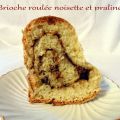 Brioche roulée à la noisette et pralinoise