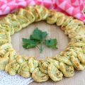 Couronne de noël au pesto, Recette Ptitchef