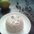 Dôme de riz, au lait de lavande et au confit de[...]