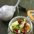 Salade mélangée à la poire et magret fumé