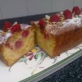 Cake Aux Pommes et Framboises