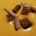 Velouté de potiron au foie gras et pain d'épices
