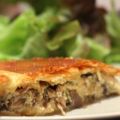 Tourte au poulet et aux champignons