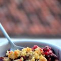 Crumble aux fruits rouges....
