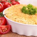 Crumble de tomates au chèvre frais