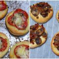 Deux variantes de mini-pizza (ou pizzette), aux[...]