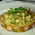 Tartare d'ananas au citron vert et au gingembre