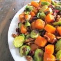 Choux de bruxelles et pacanes rôtis, courge[...]