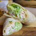 Recette de wrap au poulet, macédoine, salade et[...]