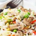 Salade de riz aux champignons et aux légumes de[...]