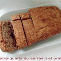 Quatre-quarts au sarrasin et praliné