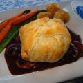 Baluchons de filet de porc et sauce bordelaise