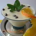 Mousse de laranja com pépitas  de chocolate