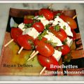 Brochettes de Tomate Mozzarella