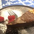 Tarte au chocolat sur croûte multigrains