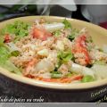 Salade de pâtes sans gluten au crabe