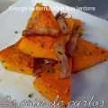 Courge butternut rôtie aux lardons