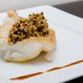 Filet de poisson à la pistache et pomme-grenade