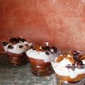 Coupes de compote pêches & abricots