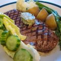 Steak et son beurre au pesto