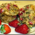 Muffins aux bananes et aux fraises