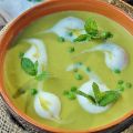 Recette de potage aux petits pois au lard comme[...]