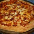 Pizza au poulet sauce BBQ