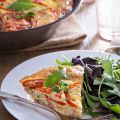 Tortilla aux poivrons et au chorizo
