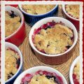 Crumble fruits rouges et amandes
