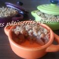 Crumble pommes/ vanille