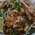 Pad thaï boeuf et crevettes