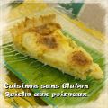 Quiche aux poireaux et chèvre sans gluten