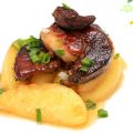 Foie gras poêlé aux pommes