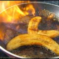 Banane flambée au rhum