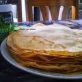 crêpes à la levure de boulanger