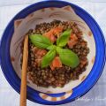Salade de lentilles vertes à la truite fumée