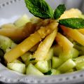 Salade légère concombre asperge