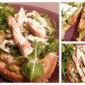 Tartines façon salade caesar