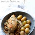 Poulet au riesling et aux cèpes séchés