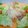 Aumônières au chèvre et aux lardons
