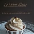 Cupcake Le Mont Blanc