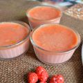 Crèmes aux oeufs et aux pralines roses
